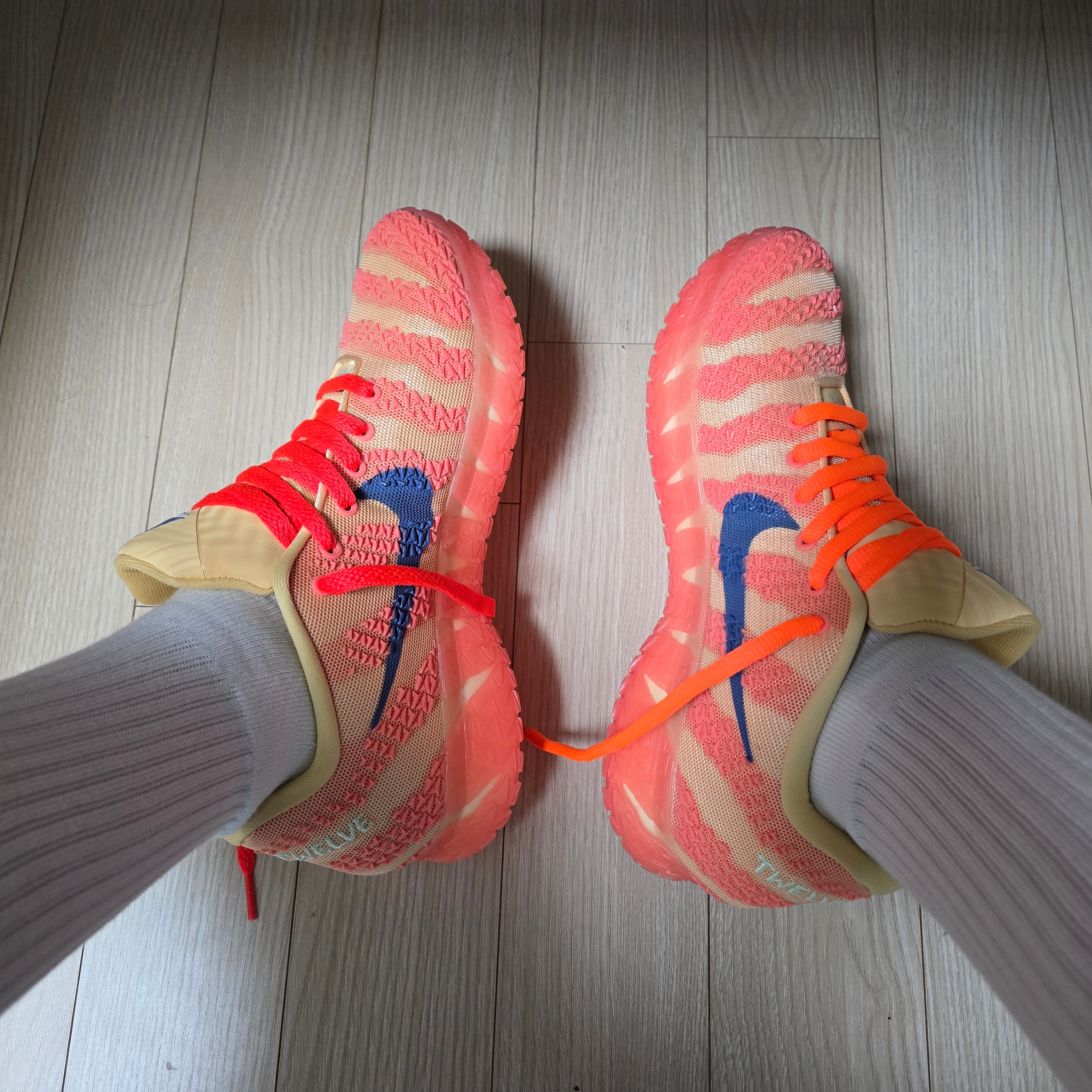 Nike Ja 3 EP Celestial Gold Slate 착용 스타일