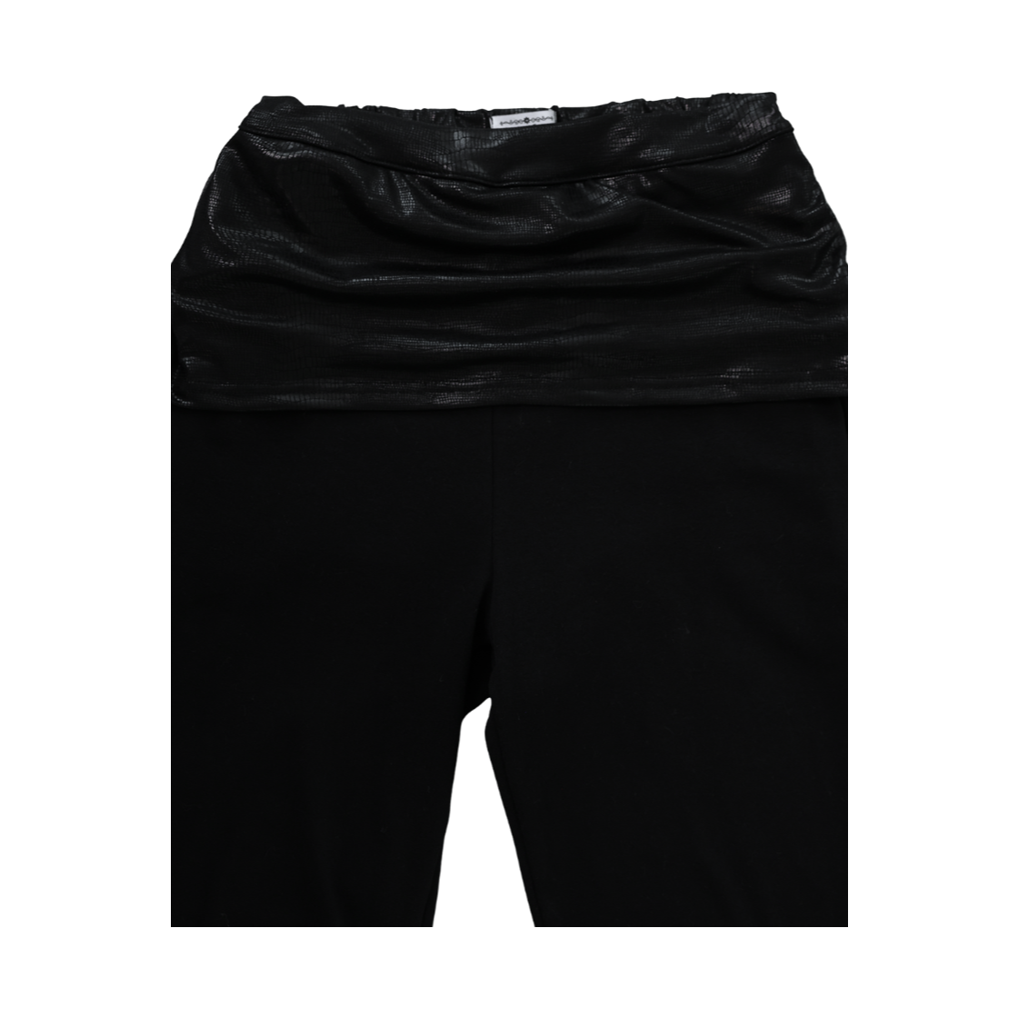 미애 레이어드 레더 부츠컷 팬츠 블랙(Miae Layered Leather Bootcut Pants Black) - 2