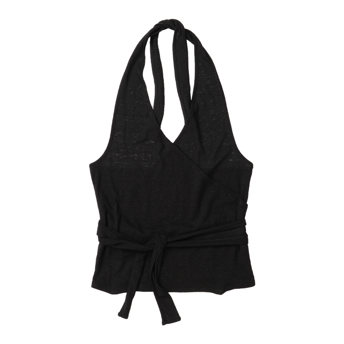 AT004BLK aetoa Strap Halter Top Black