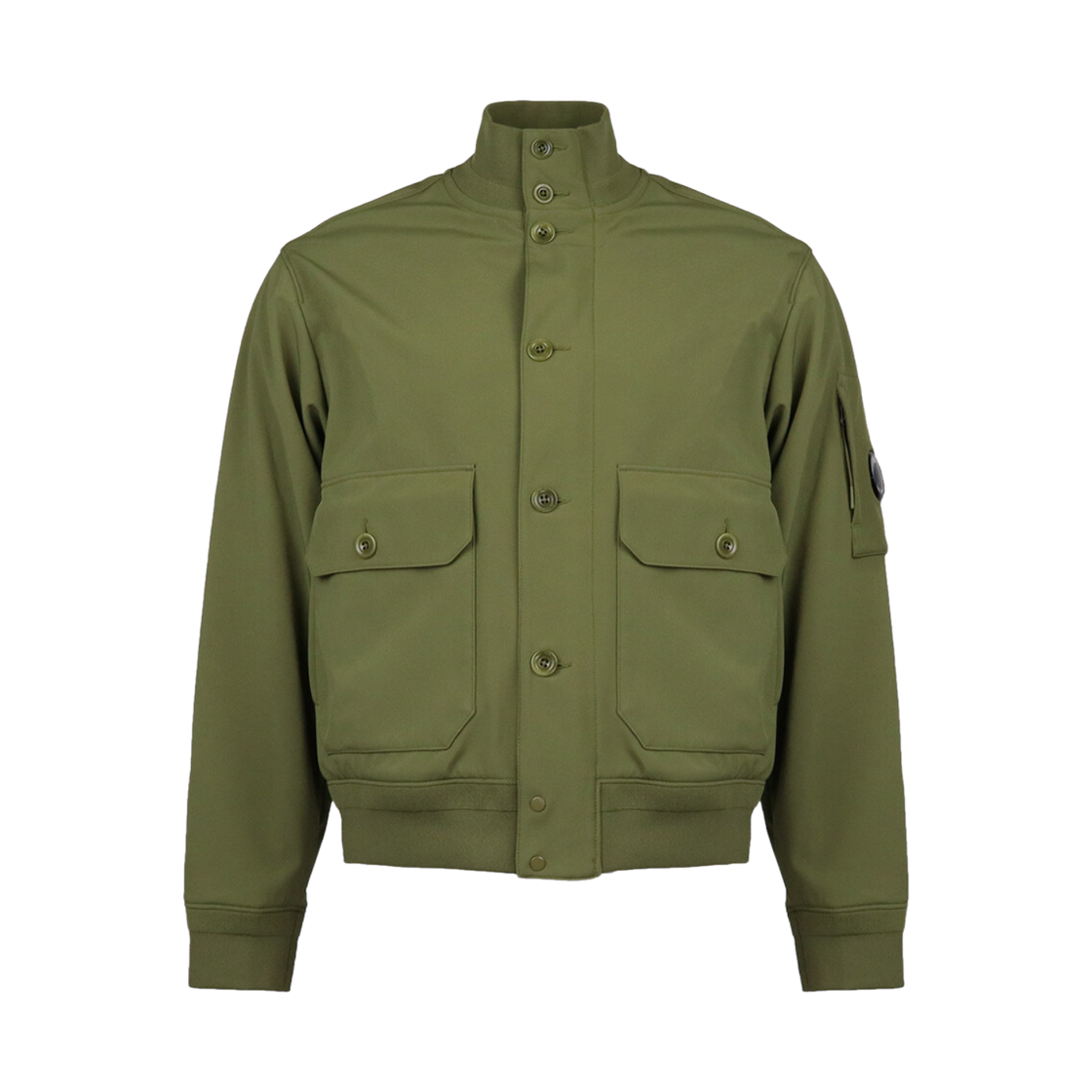 19CMOW003A006097A652 C.P. Company C.P. Shell-R Bomber Jacket Capers Green - 25FW