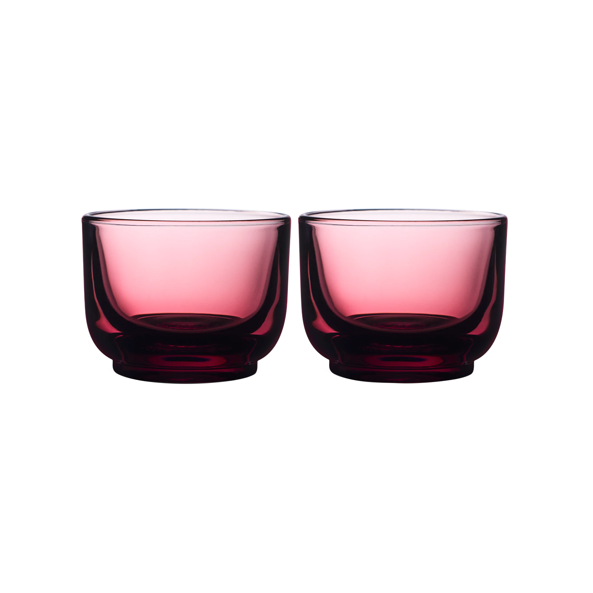 펠로우 퍼치 코르타도 글라스 2개 세트 4.5oz - 가넷(Fellow Pirch Cortado Glass Set of 2 (4.5oz) - Garnet)