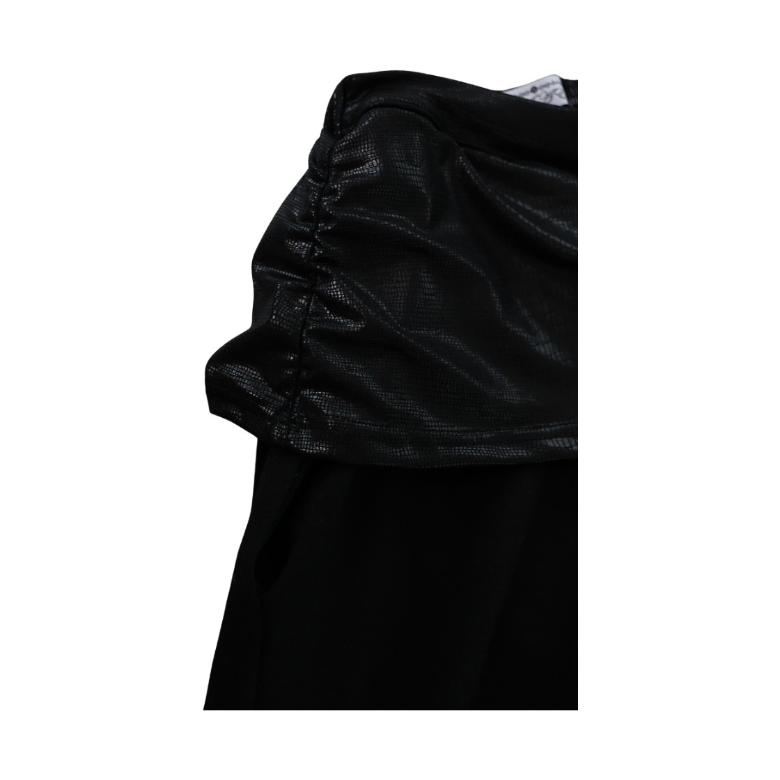 미애 레이어드 레더 부츠컷 팬츠 블랙(Miae Layered Leather Bootcut Pants Black) - 3