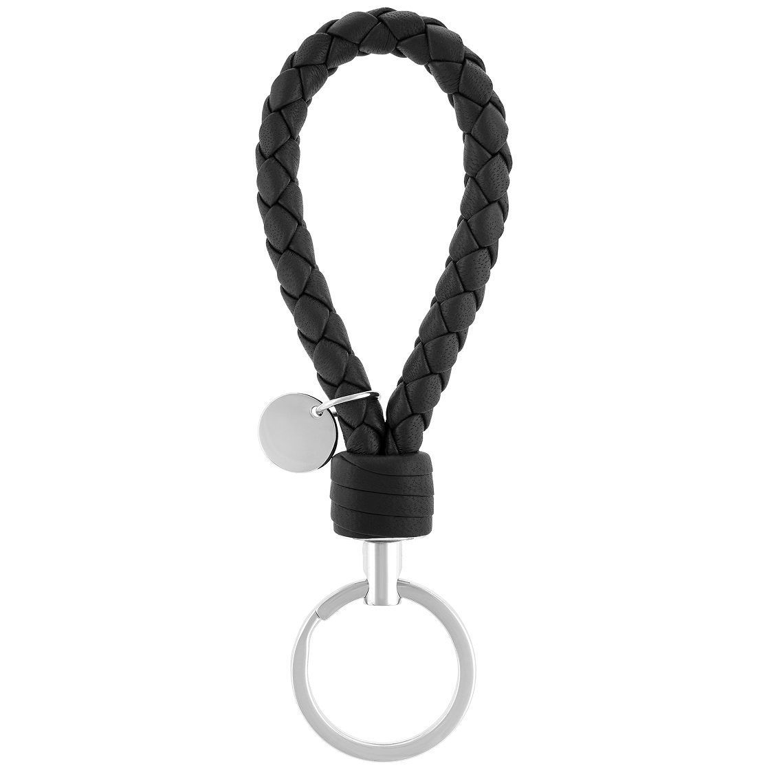 보테가 베네타 로고 태그 키링 블랙(Bottega Veneta Logo Tag Keyring Black) - 2