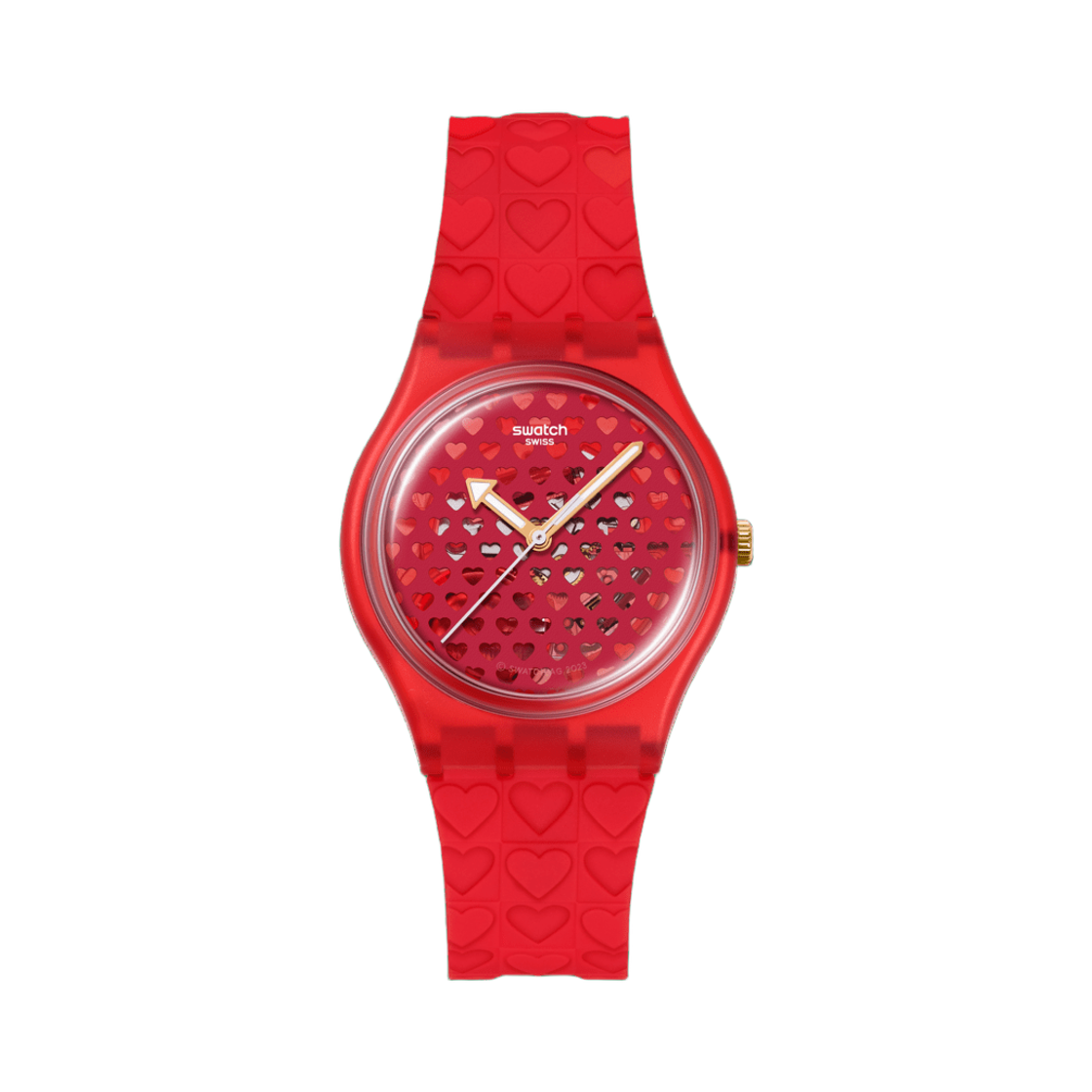 스와치 러브 인 스칼렛 34mm 쿼츠 레드(Swatch Love in Scarlet 34mm Quartz Red)