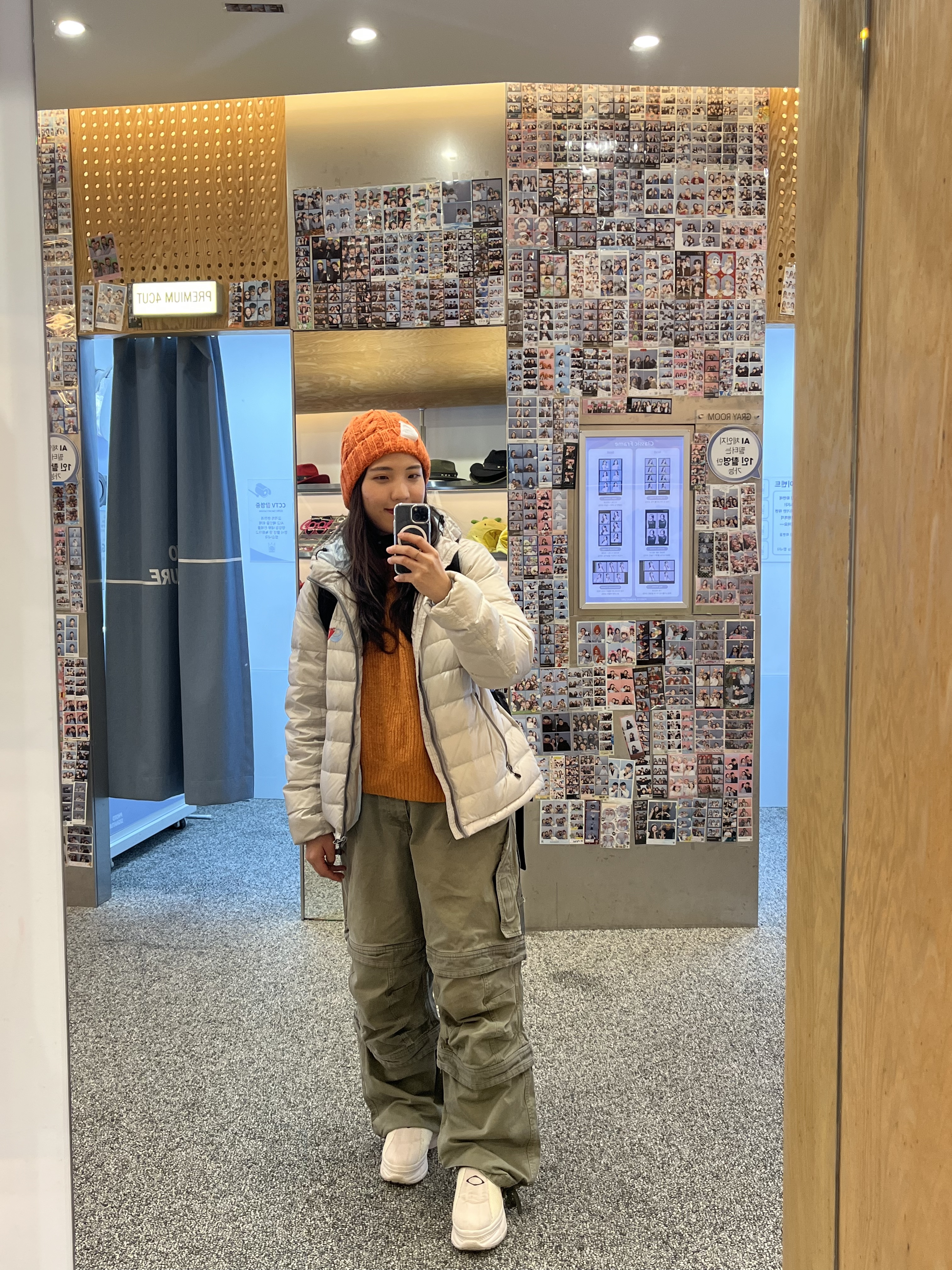 Teket CT Lightweight Down Jacket Light Gray, Farfromwhat Far Layered Work Pants Olive 착용 스타일 - 1