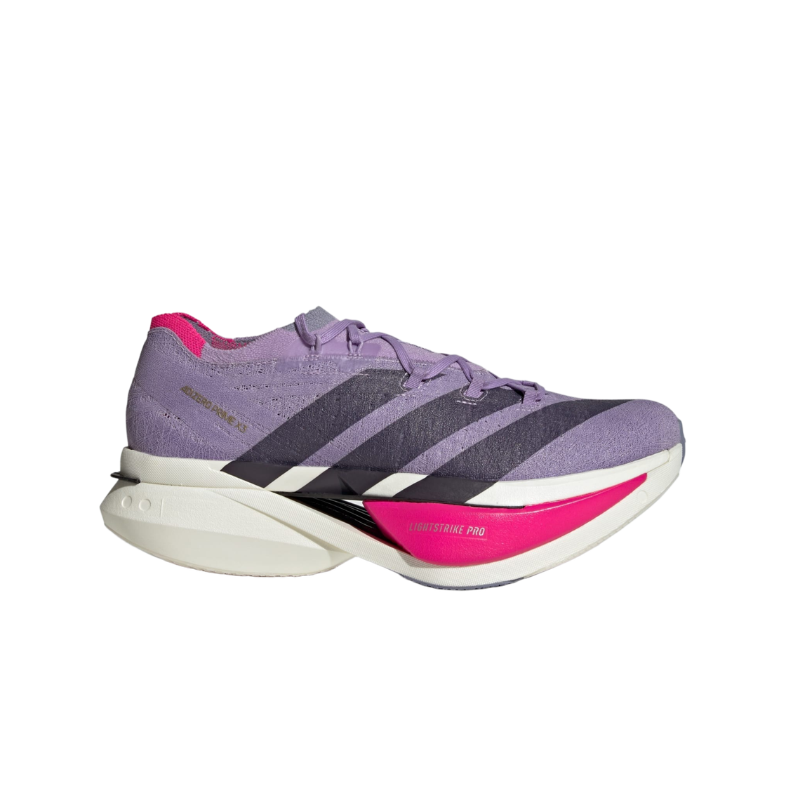 아디다스 아디제로 프라임 X3 스트렁 파우더 플럼 오로라 블랙(Adidas Adizero Prime X3 Strung Powder Plum Aurora Black)