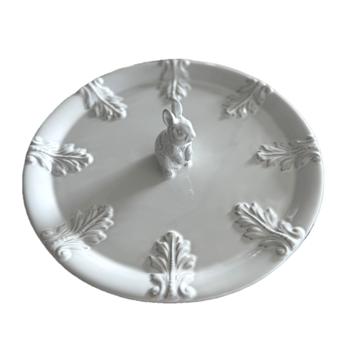 [3% 적립] 정희진도자기 래빗 가든 플레이트 다크그레이([3% 적립] Jungheejin creamic Rabbit Garden Plate Dark grayish white) - 1