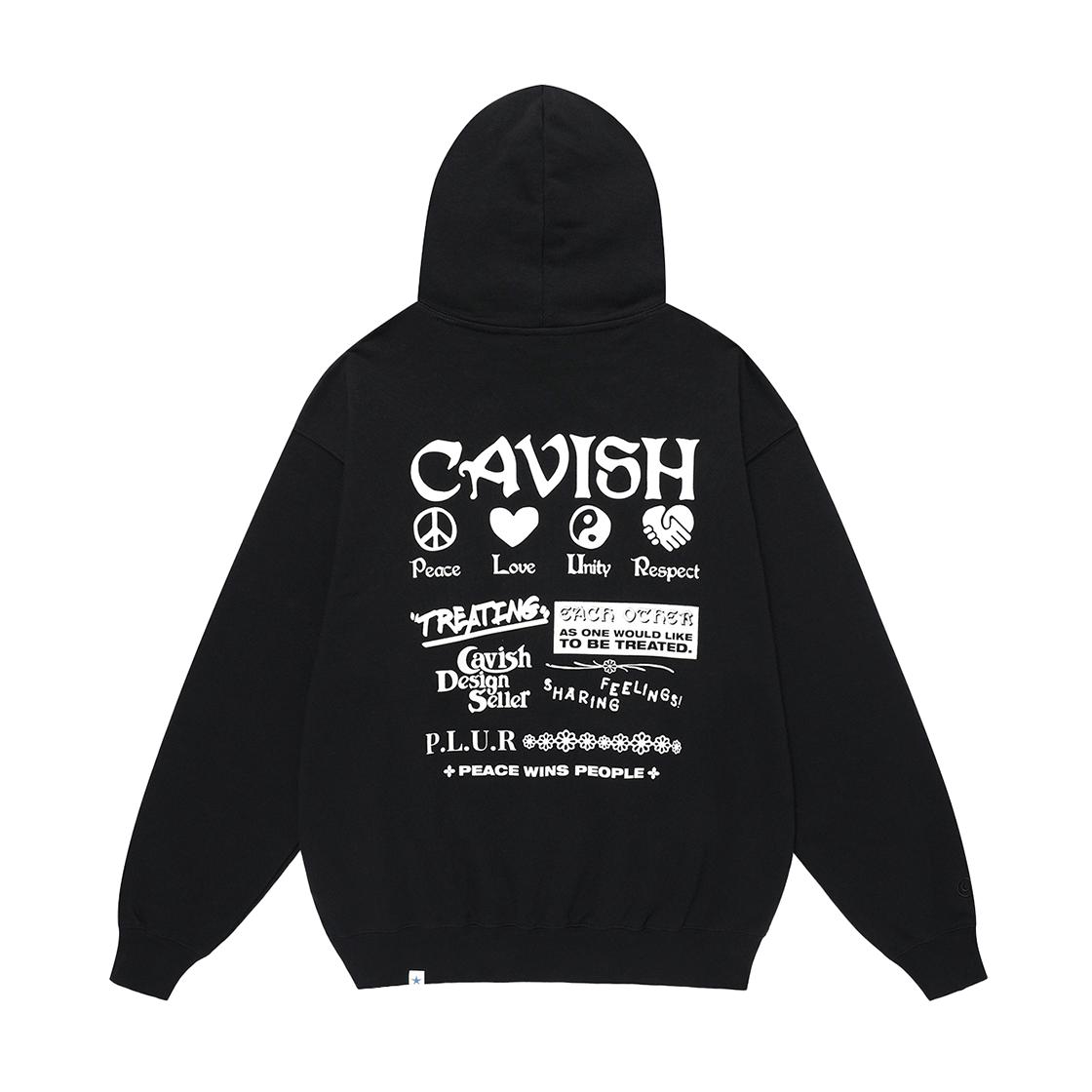 카비시 플러 후디 블랙