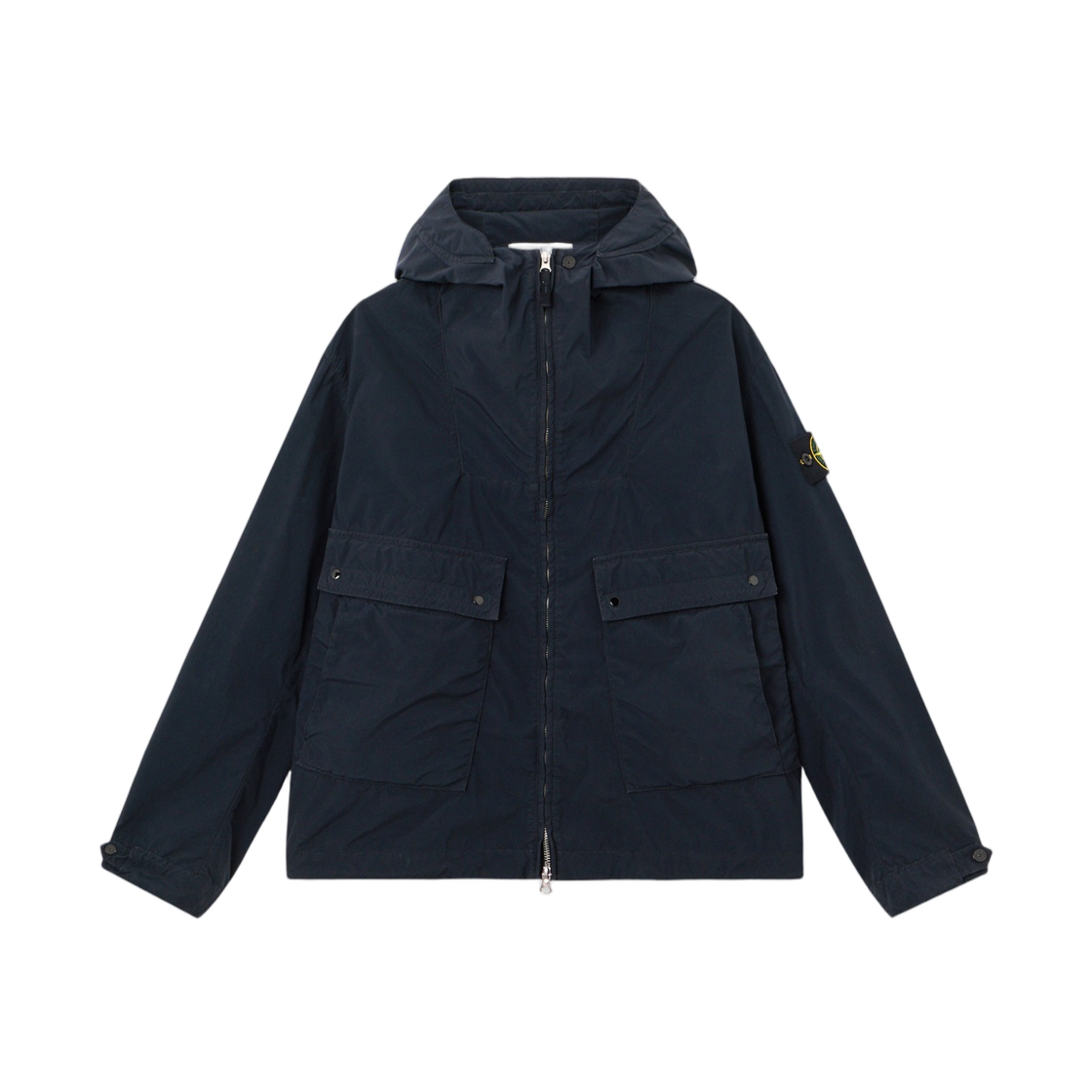 L1S1541000-52S0042-V0020 Stone Island 4100052 Light Compact Touch Poly-TC Hooded Jacket with Anti-Drop Navy Blue - 26SS