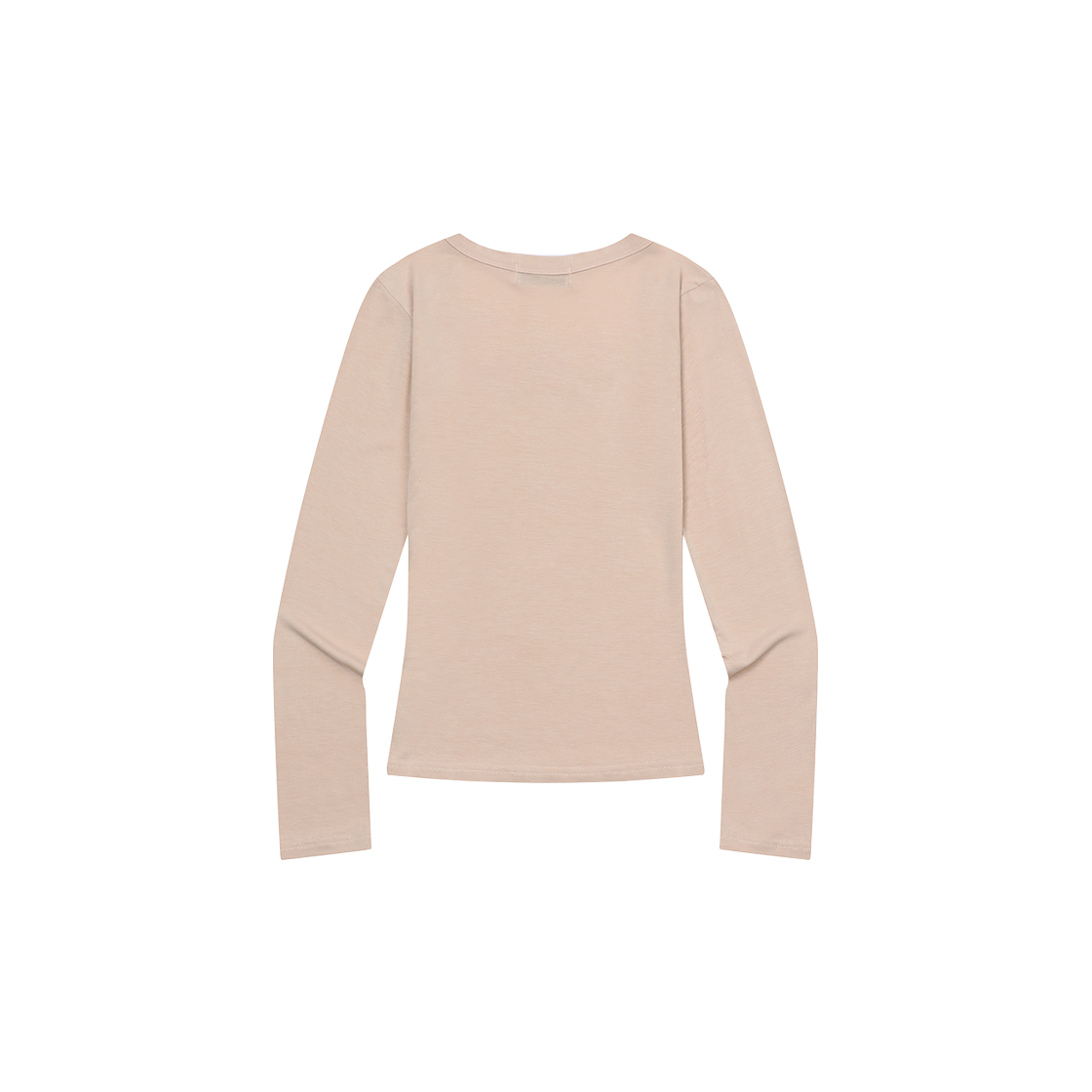 무센트 데이션 슬림핏 유넥 긴팔 티 (5컬러) 베이지(MUCENT Dacian Slim Fit U-Neck T (5Color) Beige) - 2