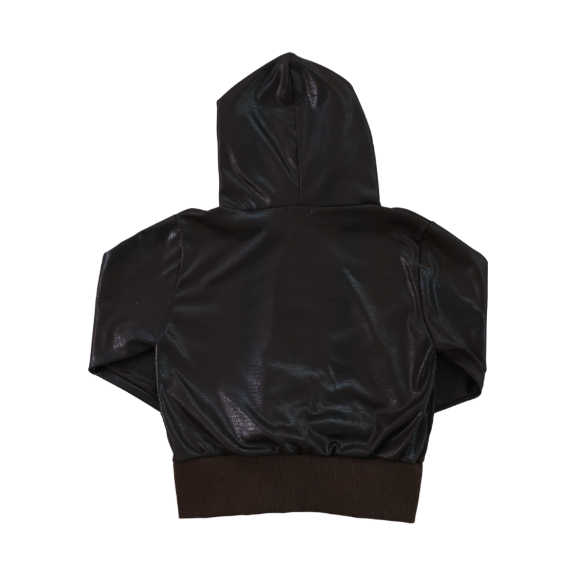 미애 투웨이 레더 로고 후드 집업 브라운(Miae  2way Leather Logo Hood Zip-Up Brown) - 6