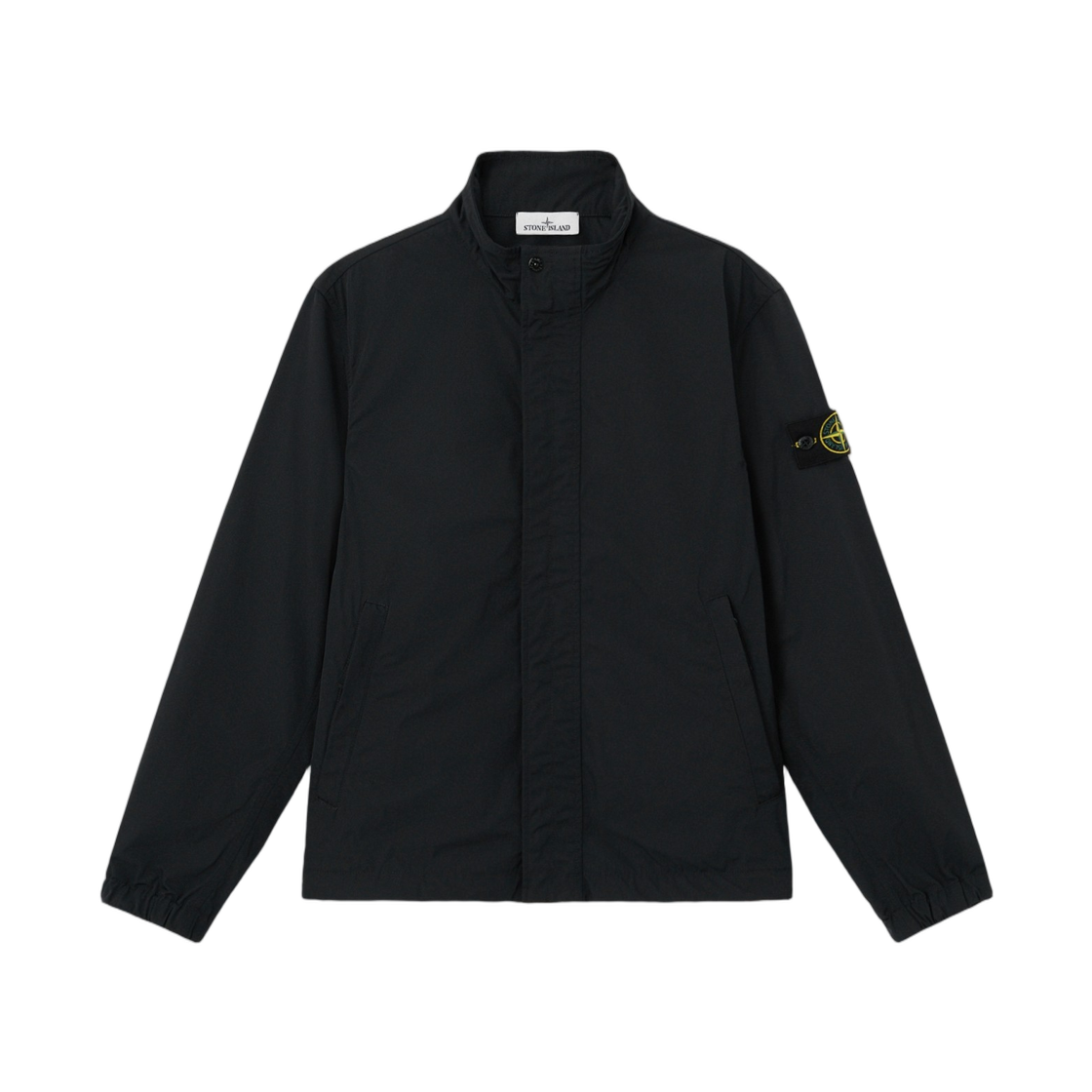 스톤 아일랜드 4100033 마이크로 트윌 스탠드 칼라 자켓 안티 드롭 블랙 - 26SS(Stone Island 4100033 Micro Twill Stand Collar Jacket with Anti-Drop Black - 26SS)