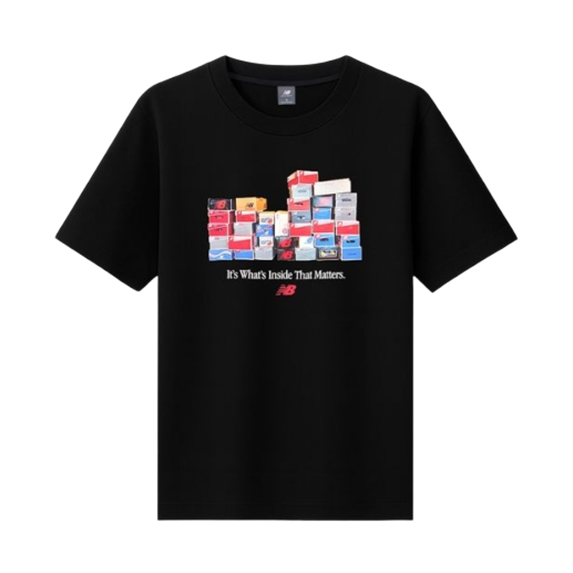 뉴발란스 박스 티셔츠 블랙(New Balance Boxes T-Shirt Black)