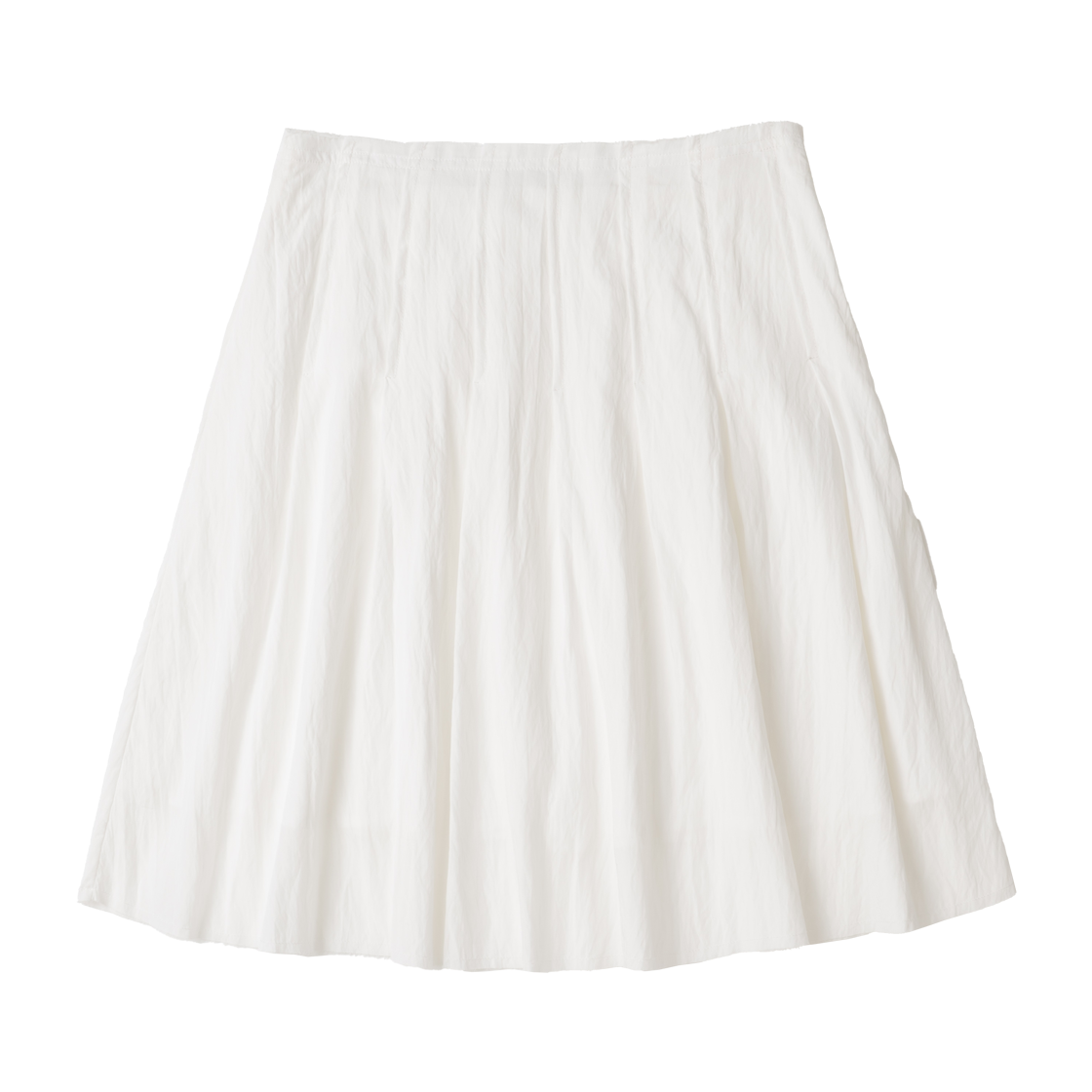 에토아 로우 엣지 플리츠 스커트 아이보리(aetoa Raw Edge Pleated Skirt Ivory) - 1