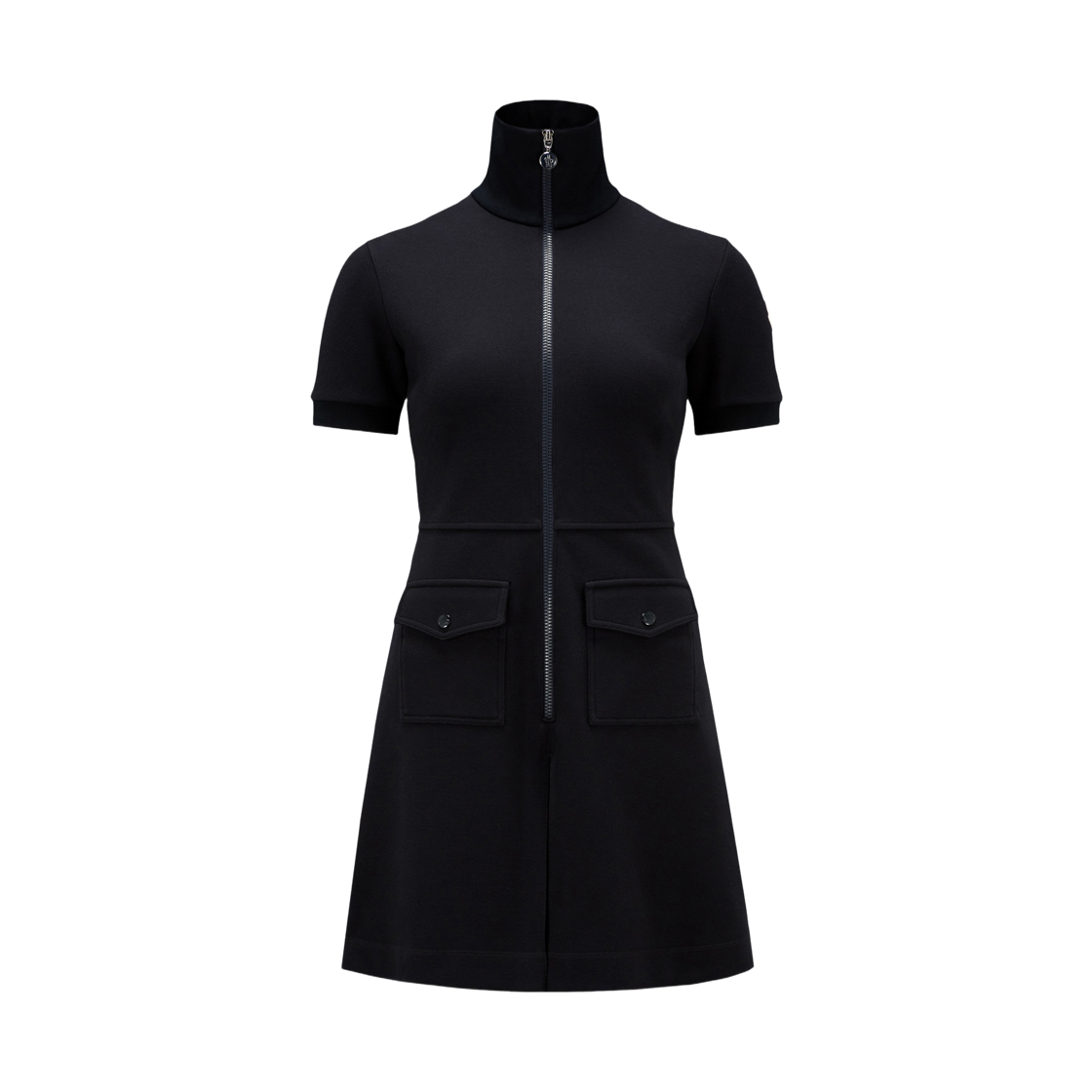 K1-093-8I00012-899V9-778 (W) Moncler Piquet Half-Zip Polo Dress Night Blue - 25SS