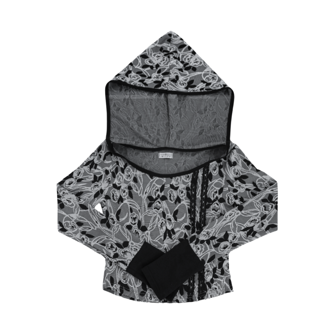 미애 플로럴 쟈가드 셋업 탑 그레이(Miae  Floral Jacquard Set-up Top Gray) - 1