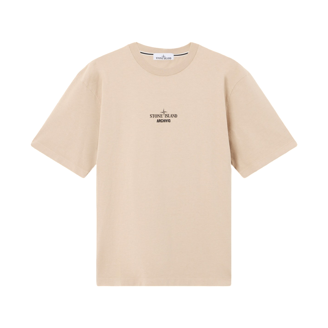 L1S1521000-23S0091-V009A Stone Island 2100023 Organic Cotton Jersey Regular-Fit T-Shirt with Archivio Print Desert - 26SS
