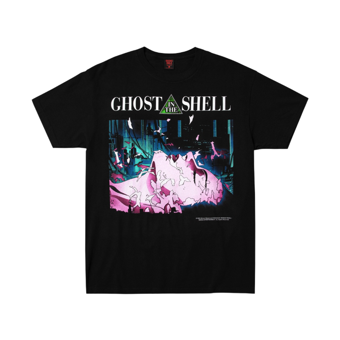 긱스 룰 x 공각기동대 x 인피니트 아카이브스 실크스크린 프린팅 티셔츠 블랙(Geeks Rule x Ghost In The Shell x Infinite Archives Silkscreen Printing T-Shirt Black)