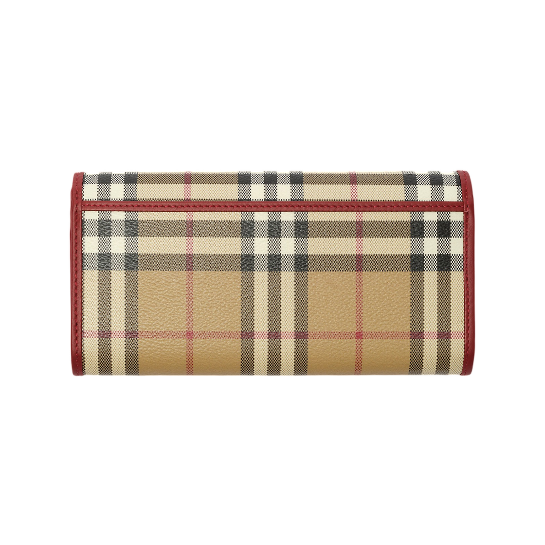 버버리 체크 컨티넨탈 월렛 아카이브 베이지 루비 레드(Burberry Check Continental Wallet Archive Beige Ruby Red) - 2