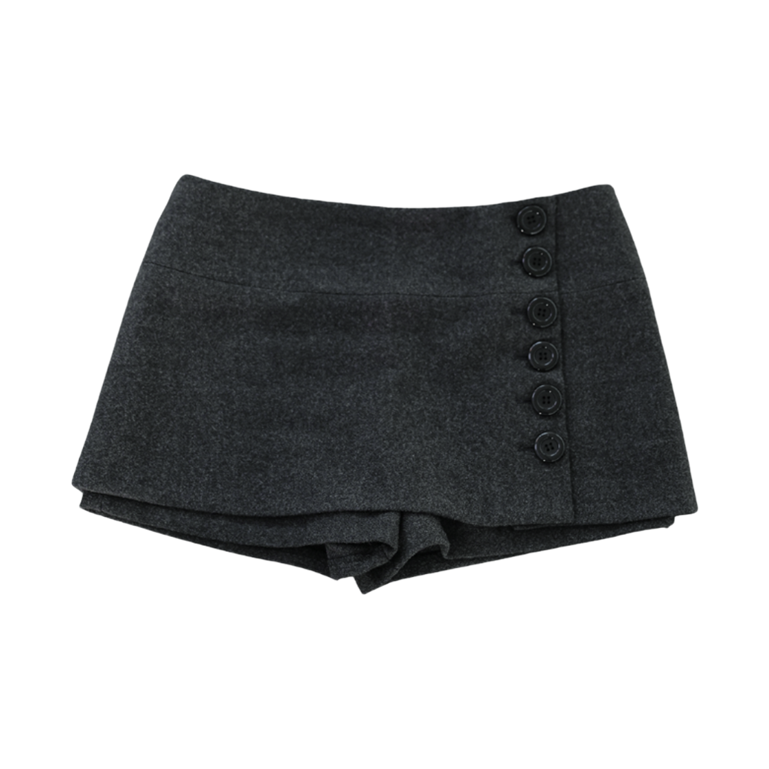 미애 클래식 버튼 스커트 그레이(Miae Classic Button Skort Gray)