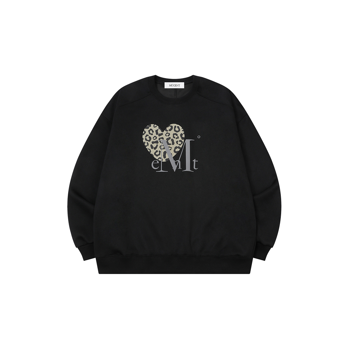 P0000BII MUCENT Sierra Leopard Heart MTM Unisex (2Color) Black - Leopard Brown