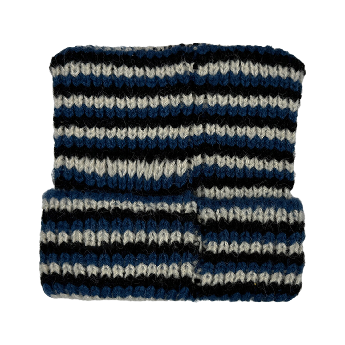 탄산마그네슘 로고 캣 비니 블루 스트라이프(Tansanmagnesium Logo Cat Beanie Blue Stripe) - 2