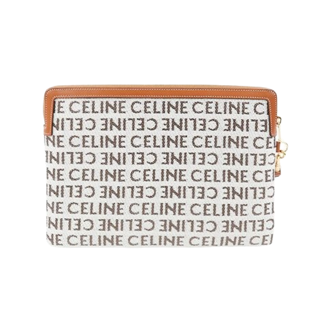 셀린느 시그니쳐 로고 텍스타일 클러치 내츄럴 탄(Celine Signature Logo Textile Clutch Natural Tan) - 2