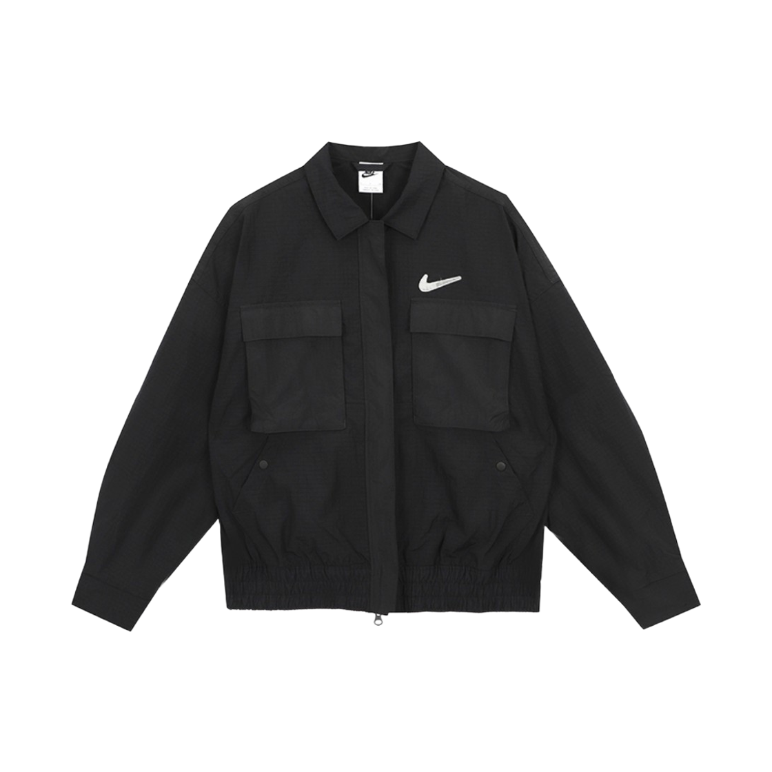 DR5621-010 (W) Nike NSW Swoosh Woven Jacket Black - Asia