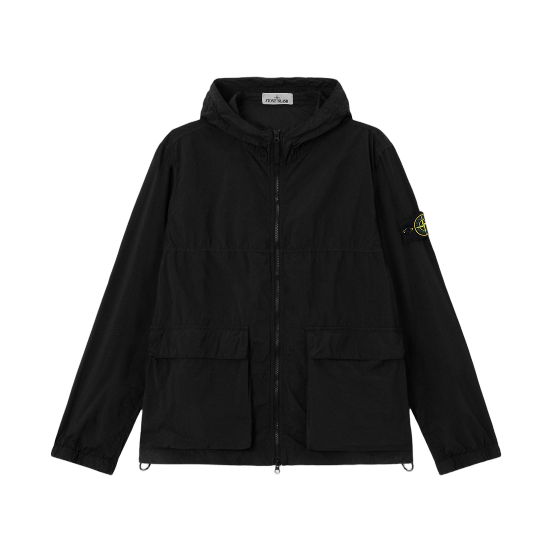 L1S1541001-12S0345-V0029 Stone Island 4100112 Nylon Smerigliato-TC Short Hooded Parka with Anti-Drop Black - 26SS