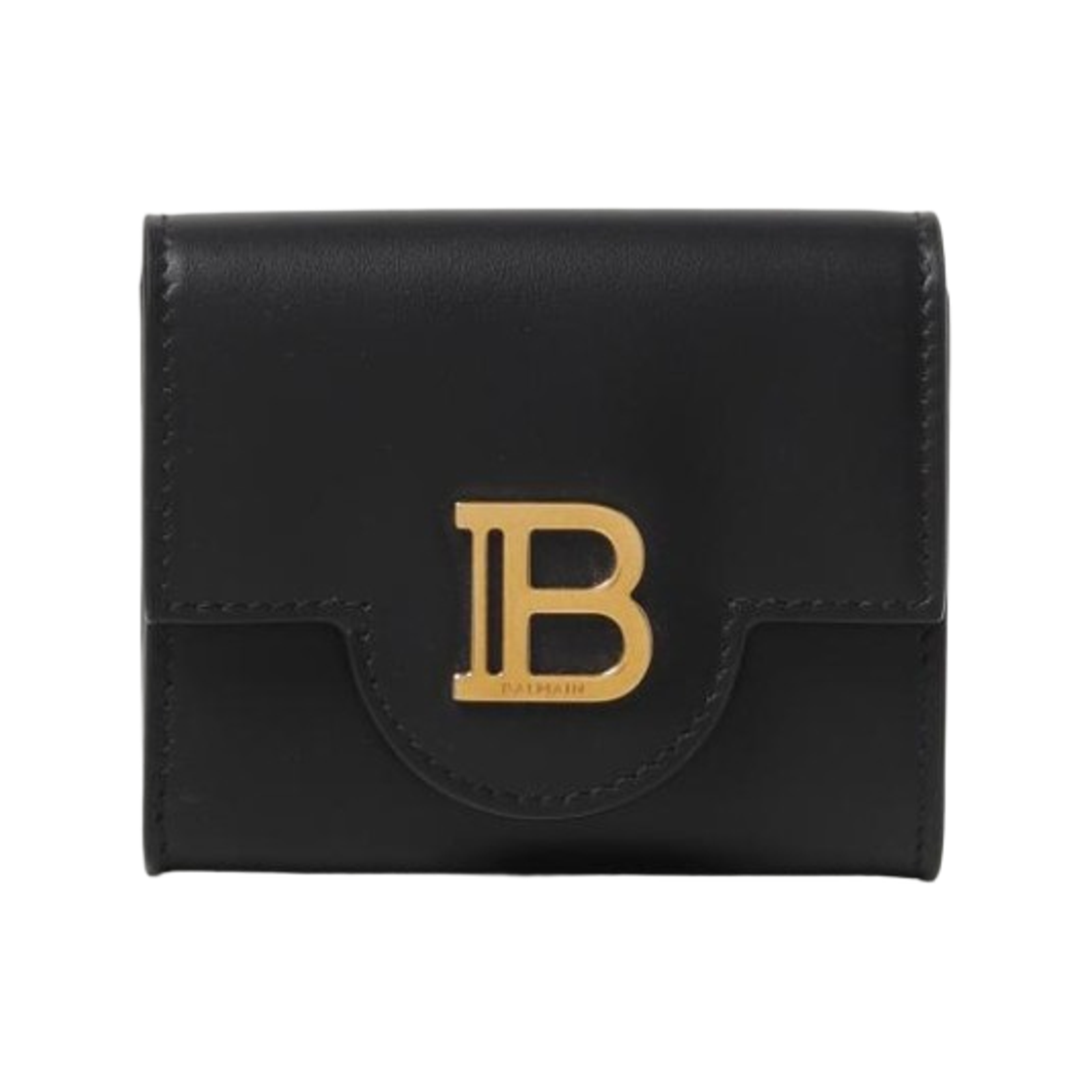 CN1NN216LAVE0PA Balmain B-Buzz Logo Wallet Black