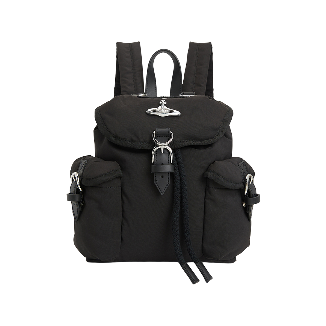 4A03000AU-W019E-N403 Vivienne Westwood Orb Highland Small Backpack Black