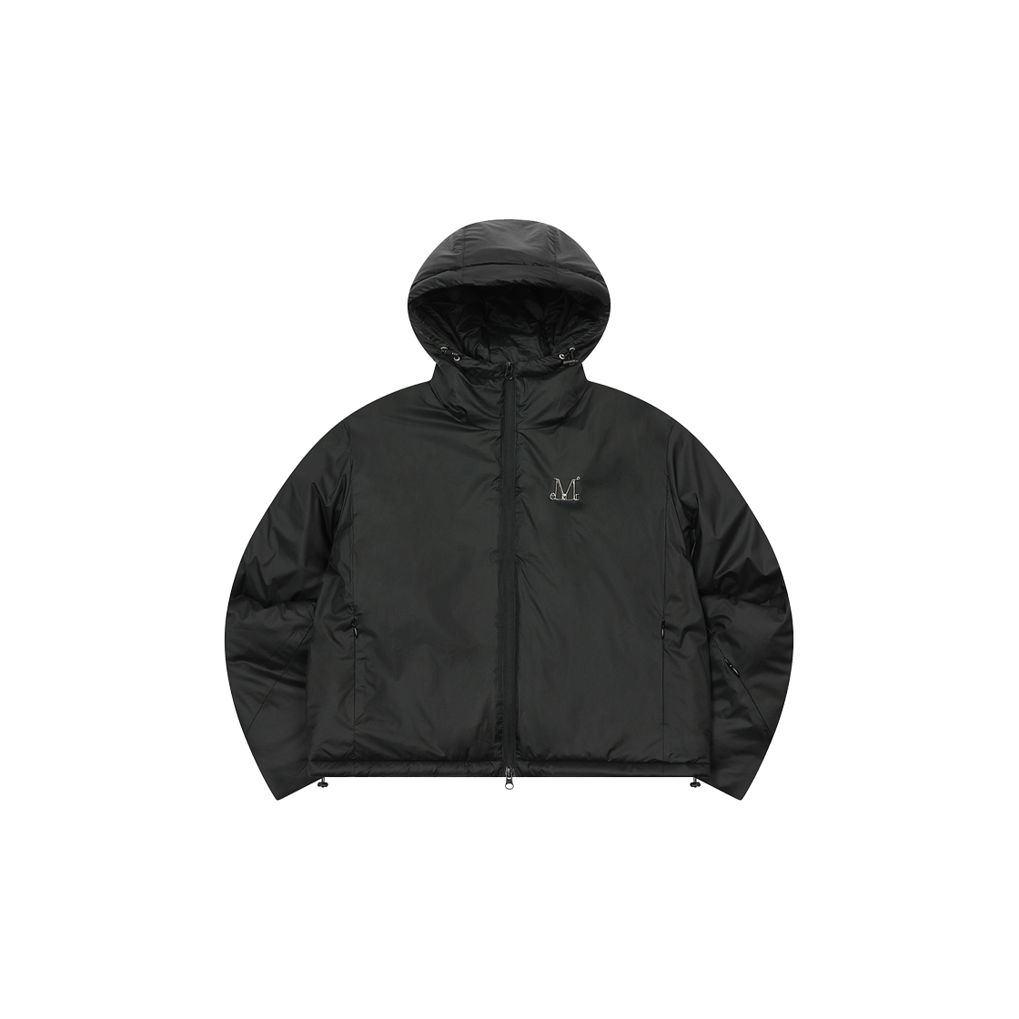 P0000BNB MUCENT Frig Metal Logo Heavy Crop Black