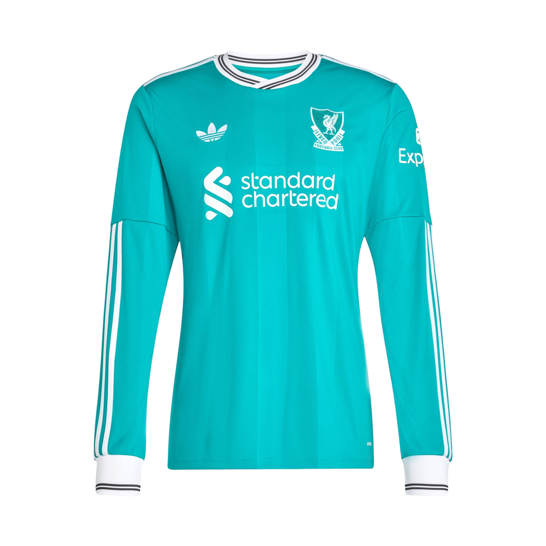 아디다스 리버풀 FC 2025/26 롱슬리브 3rd 저지 씨 그린 - KR 사이즈 (논 마킹 버전)(Adidas Liverpool FC 2025/26 Long Sleeve 3rd Jersey Sea Green - KR Sizing (Non Marking Ver.)) - 1