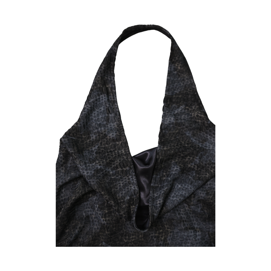 미애 디스트레스트 홀터 탑 & 볼레로 세트 다크 그레이(Miae Distressed Halter Top & Bolero Set Dark gray) - 3