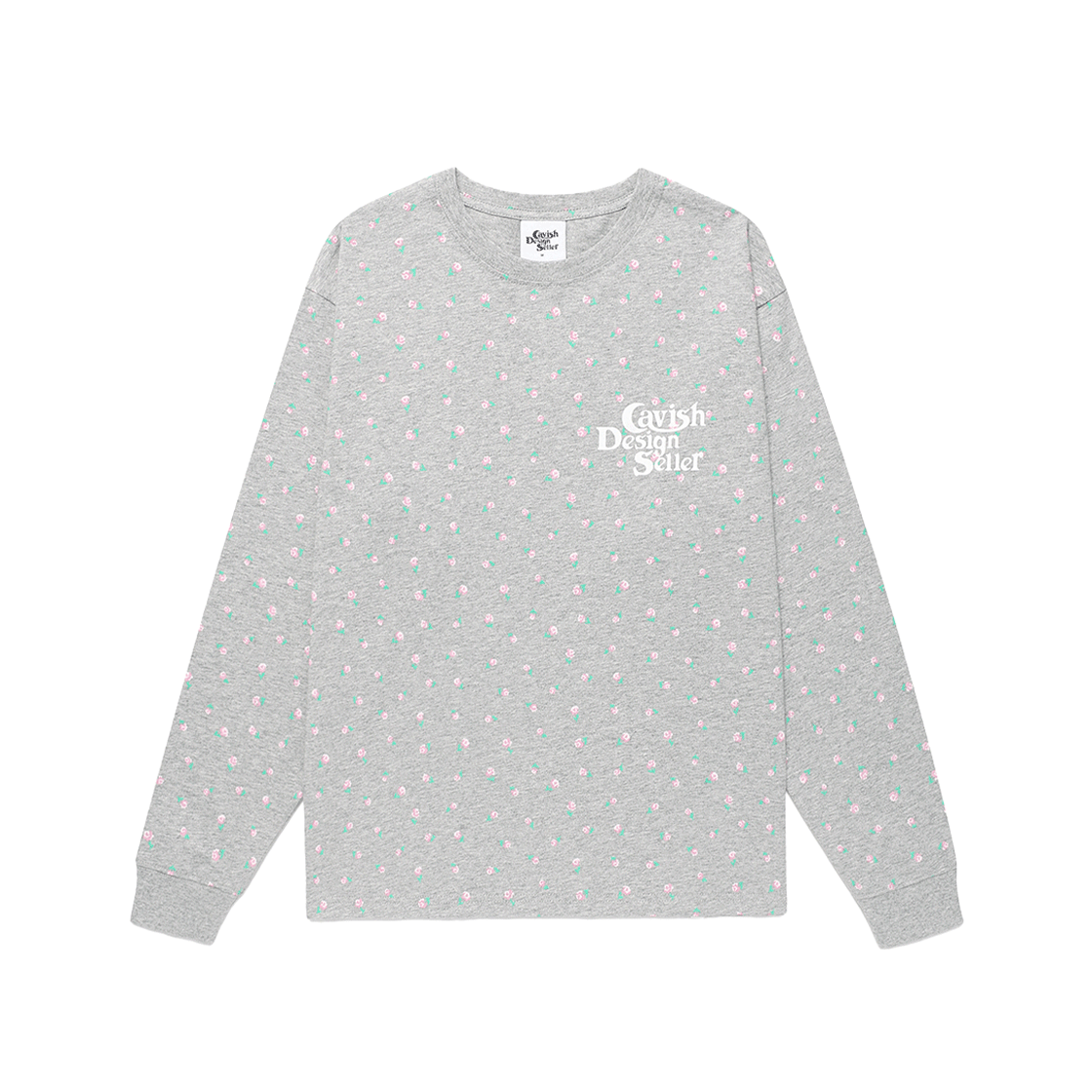 카비시 플라워 셀러 로고 롱슬리브 티셔츠 그레이(CAVISH Flower Seller Logo LS Tee Grey) - 2