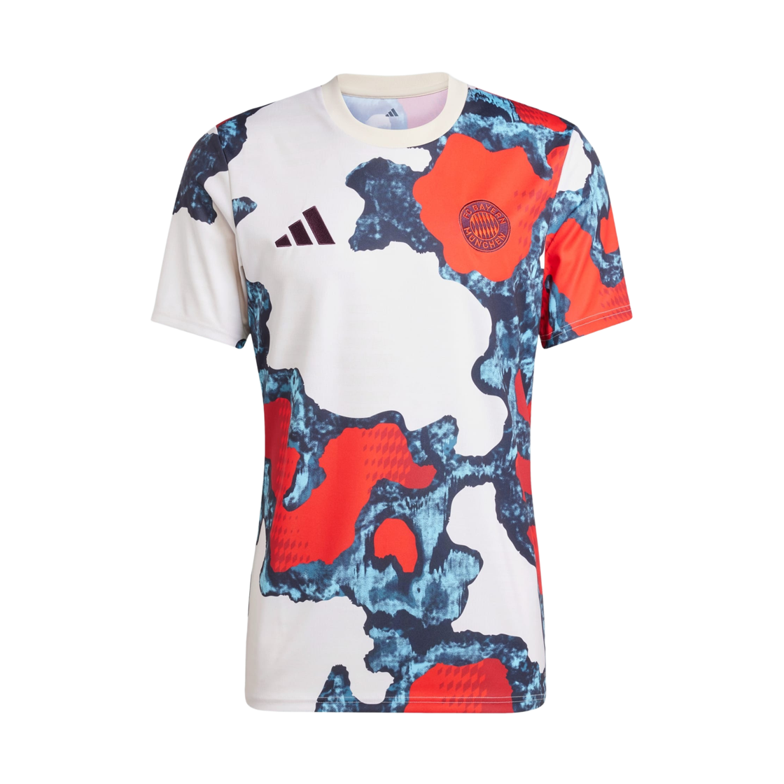 아디다스 FC 바이에른 2024/25 프리매치 저지 레드 팀 파워 레드 2 - KR 사이즈 (논 마킹 버전)(Adidas FC Bayern 2024/25 Pre-Match Jersey Red Team Power Red 2 - KR Sizing (Non Marking Ver.))
