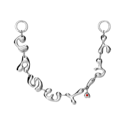 Casetify x G-DRAGON Keychain Charm Script Chain
