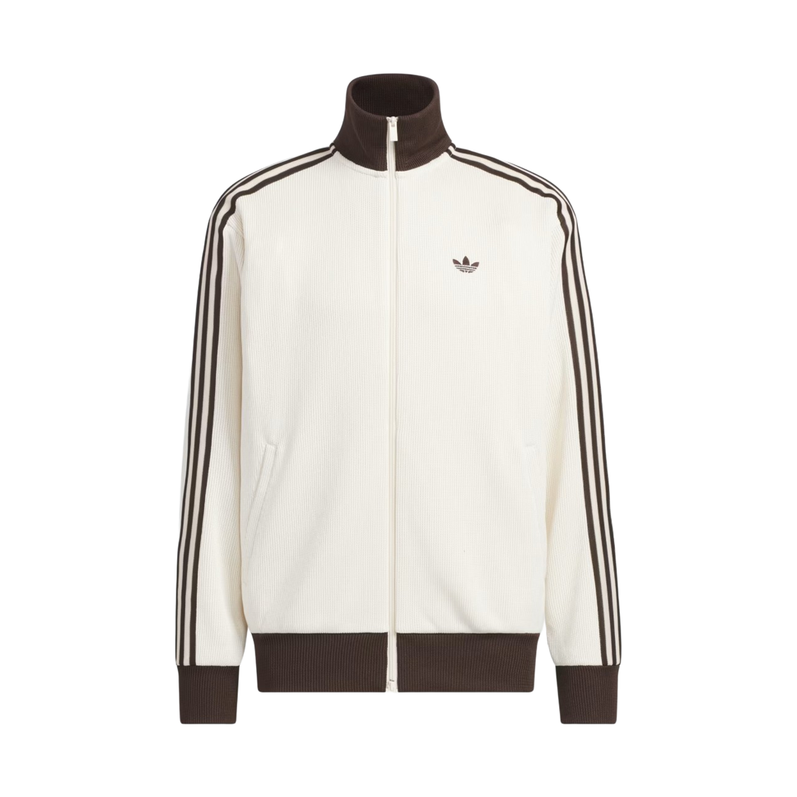 아디다스 오리지널스 FB 니트 트랙 탑 원더 화이트 - KR 사이즈(Adidas Originals FB Knit Track Top Wonder White - KR Sizing)