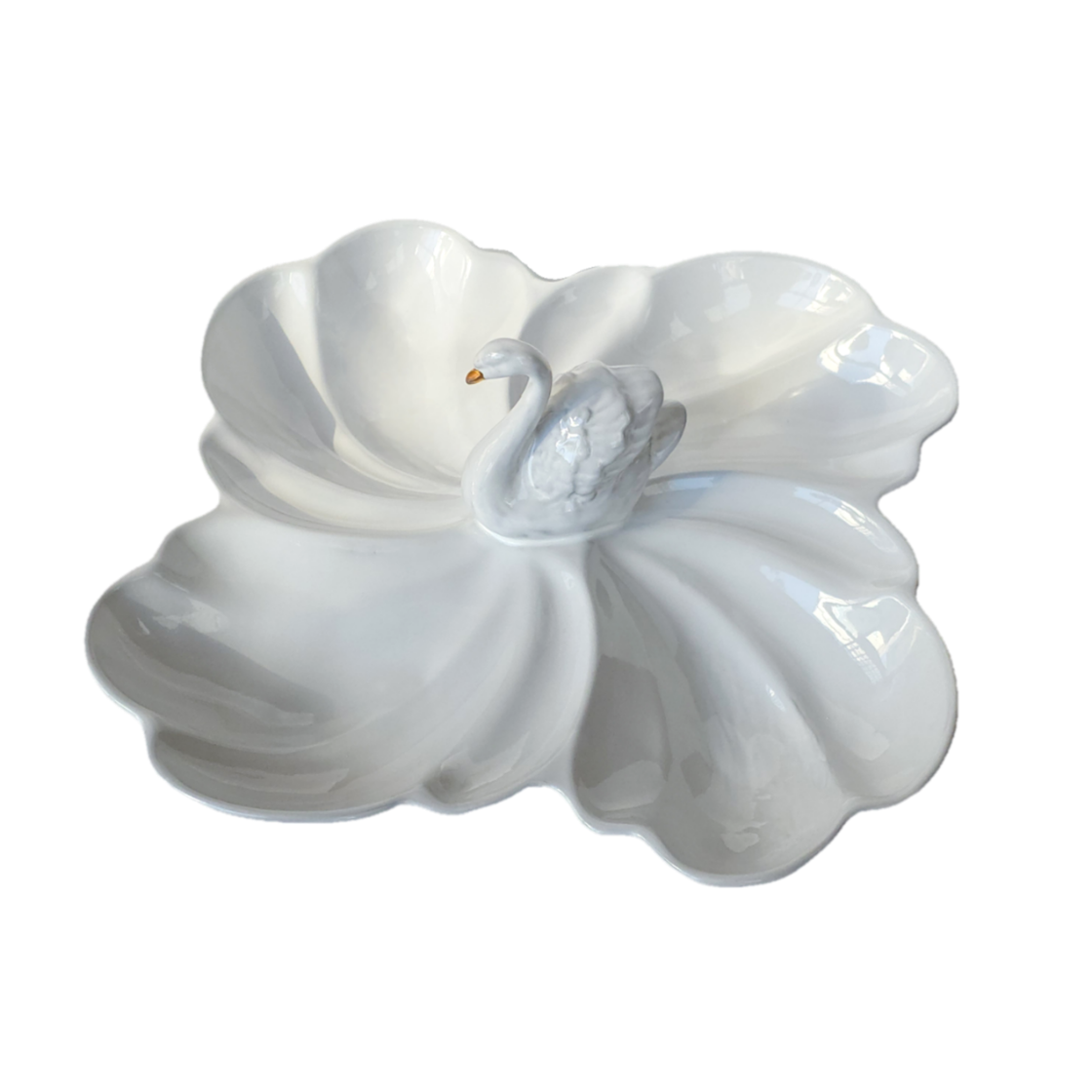 047 [3% 적립] Jungheejin creamic Wind Plate Swan Dark grayish white