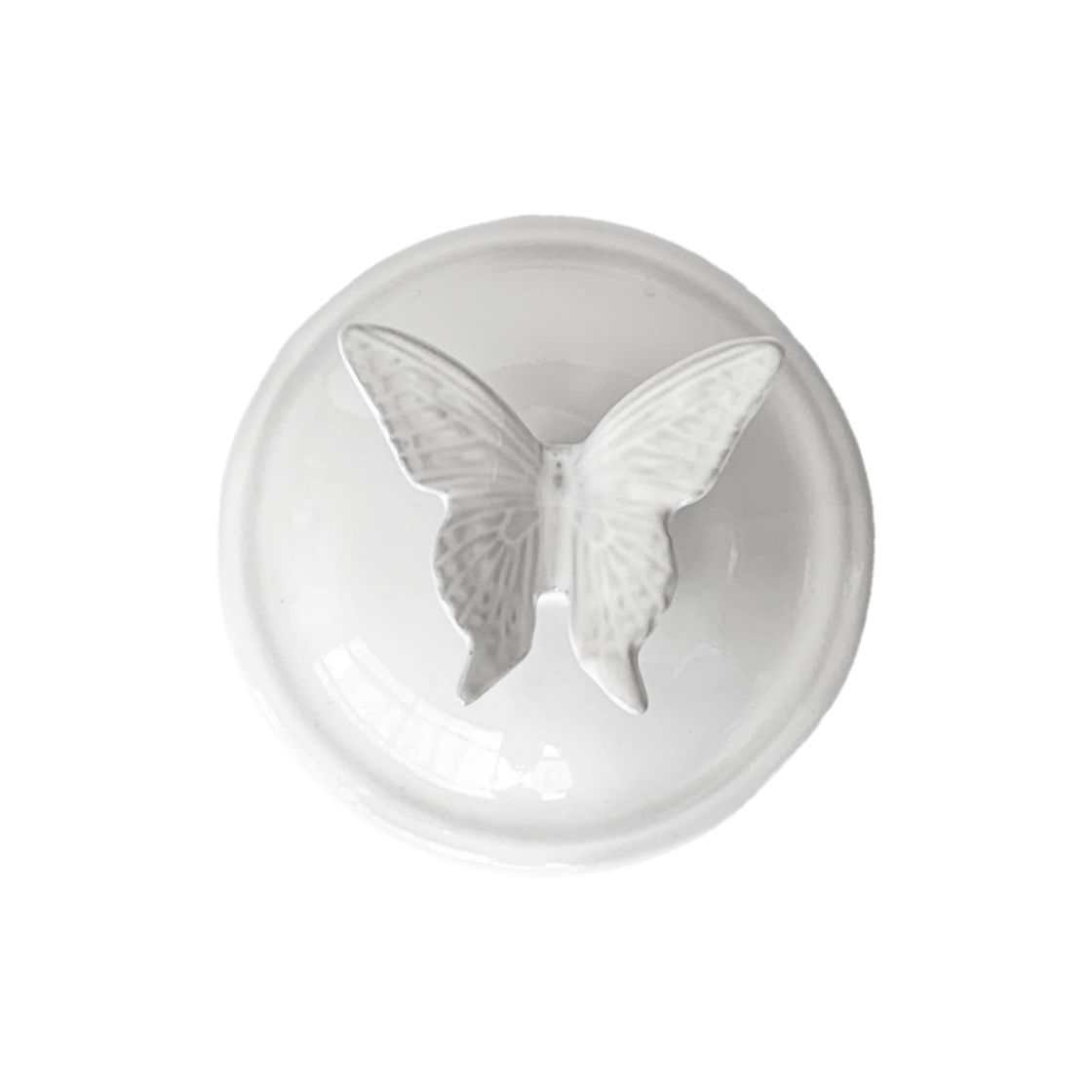 067 [3% 적립] Jungheejin creamic Butterfly Cup Lid Dark grayish white