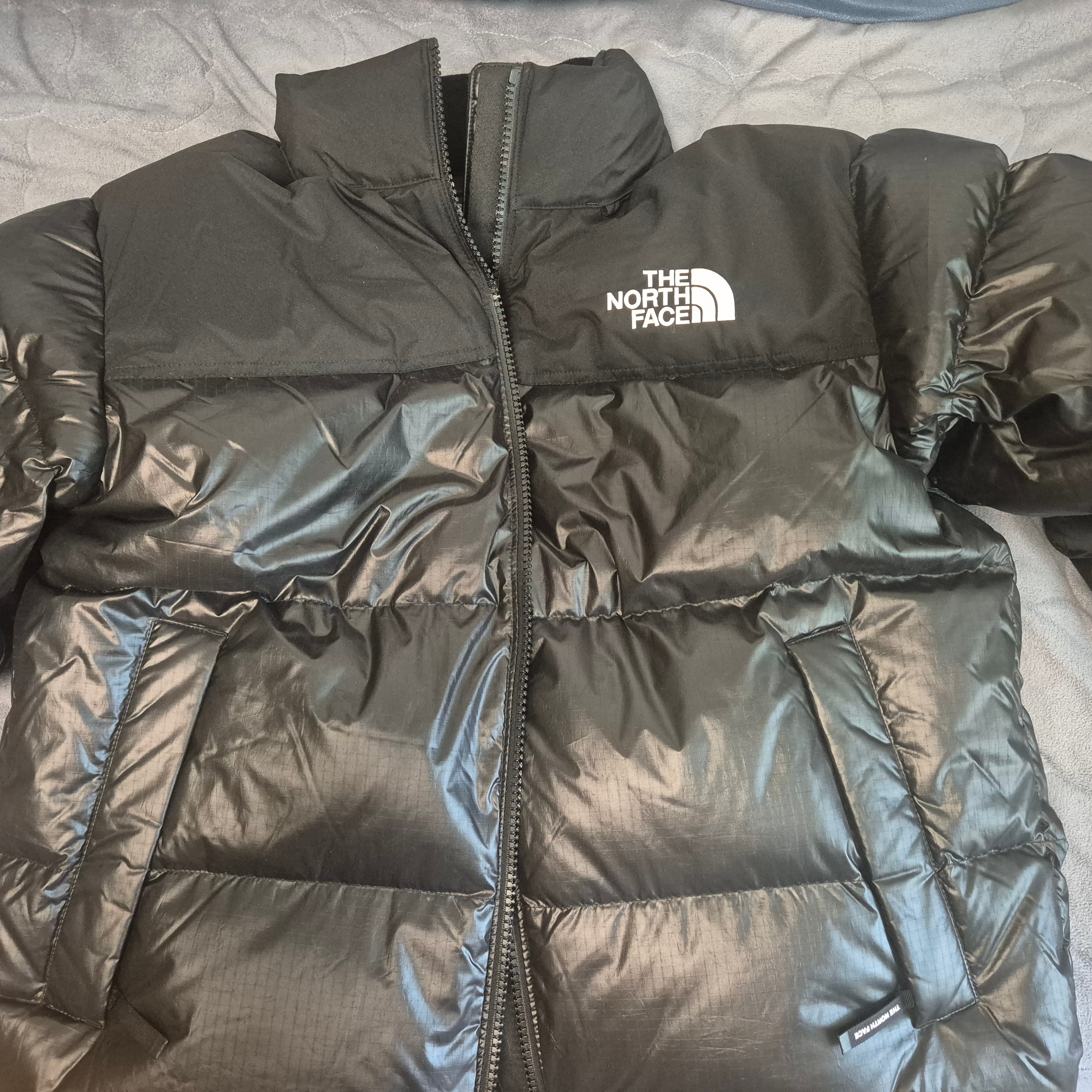 The North Face White Label Novelty Nuptse RDS Down Jacket Black 착용 스타일