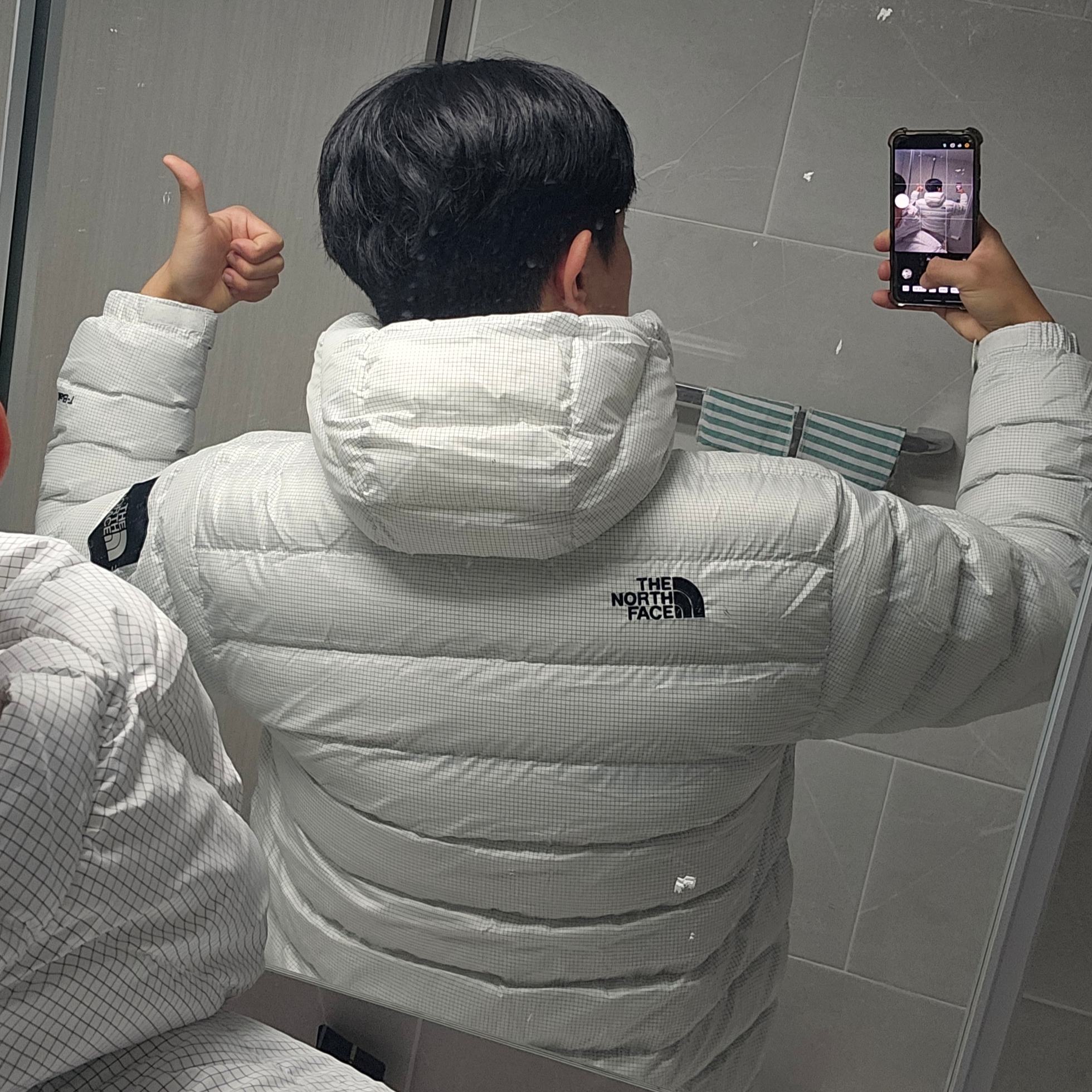 The North Face White Label Kalix T Jacket White - 26SS 착용 스타일 - 2