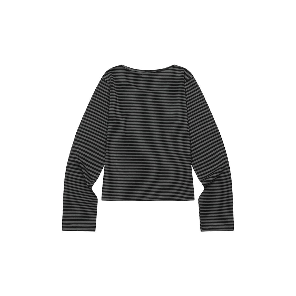 무센트 리네라 유넥 스트라이프 긴팔 티 (3컬러) 차콜 - 블랙(MUCENT Linera U-Neck Stripe Long Sleeve T (3Color) Charcoal - Black) - 2