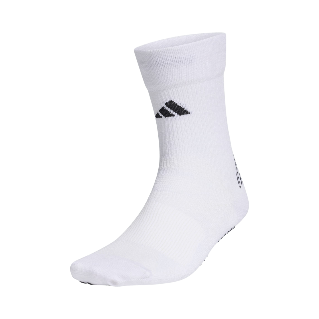 아디다스 풋볼 그립 프린티드 크루 퍼포먼스 삭스 라이트 화이트 블랙(Adidas Football Grip Printed Crew Performance Socks Light White Black)