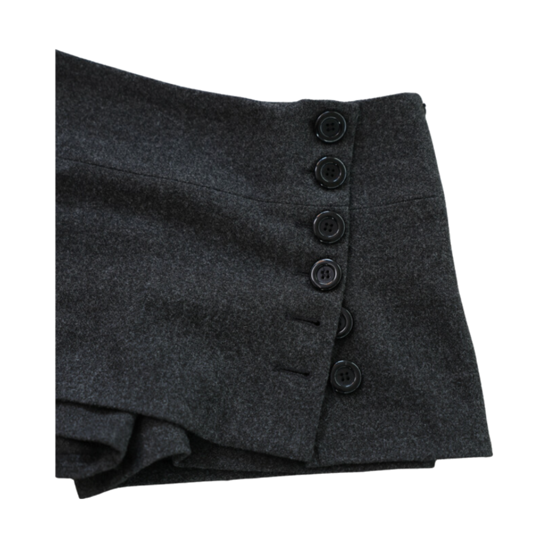 미애 클래식 버튼 스커트 그레이(Miae  Classic Button Skort Gray) - 3