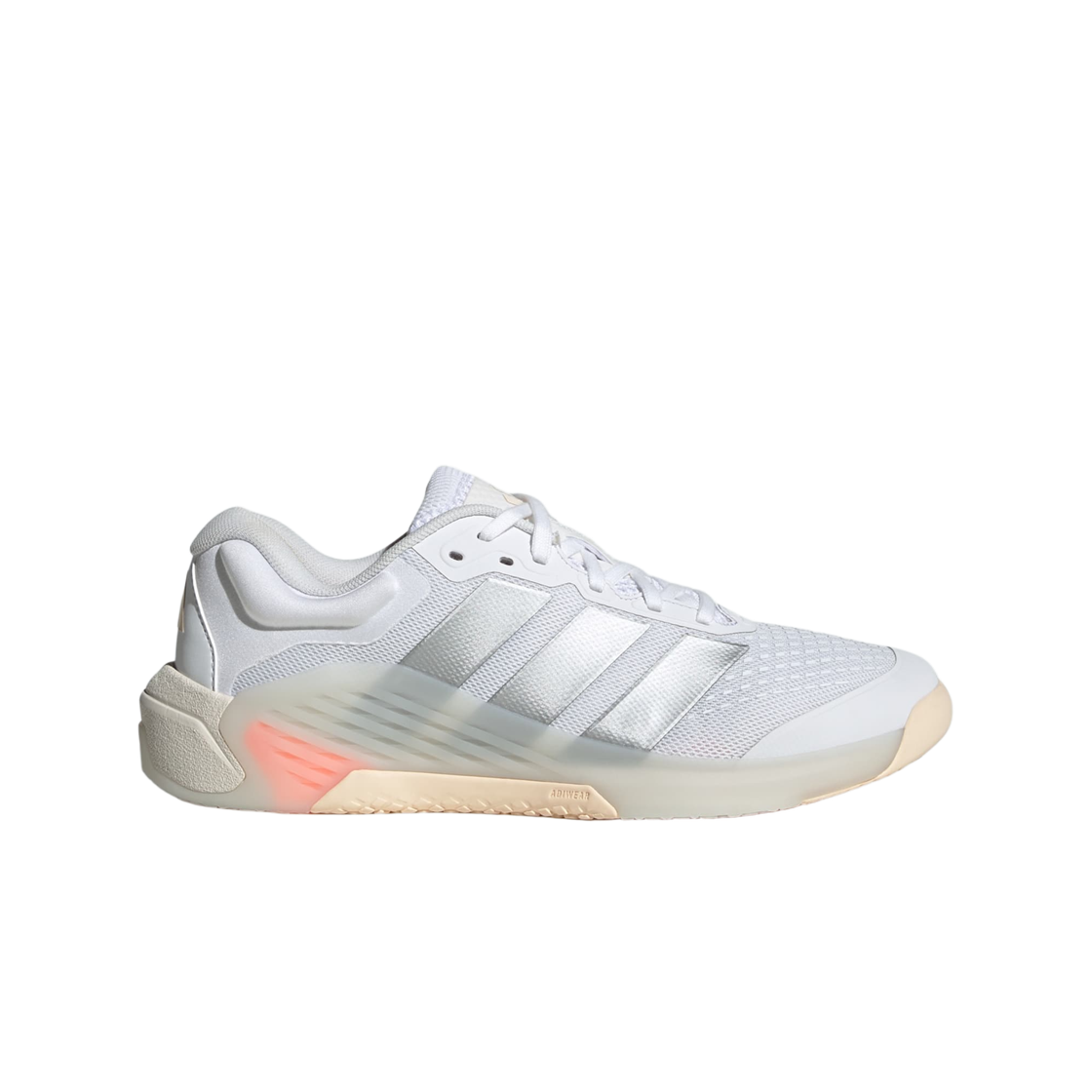 JR4666 (W) Adidas Dropset 4 Power Trainer  Cloud White Silver Metallic