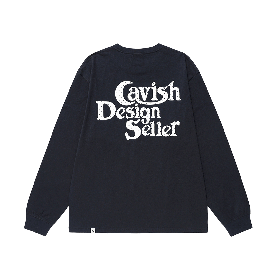 카비시 스타 셀러 로고 롱슬리브 티셔츠 네이비