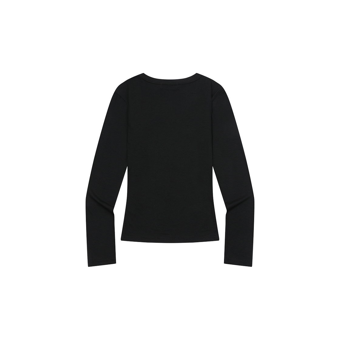 무센트 데이션 슬림핏 유넥 긴팔 티 (5컬러) 블랙(MUCENT Dacian Slim Fit U-Neck T (5Color) Black) - 2