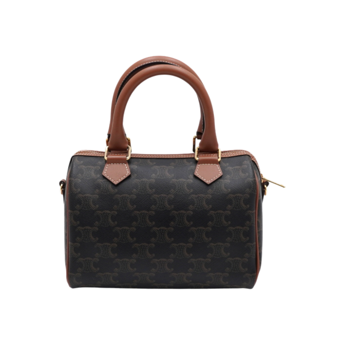 IT7Q7982OMAH Celine Triomphe Canvas Small Boston Tote & Shoulder Bag