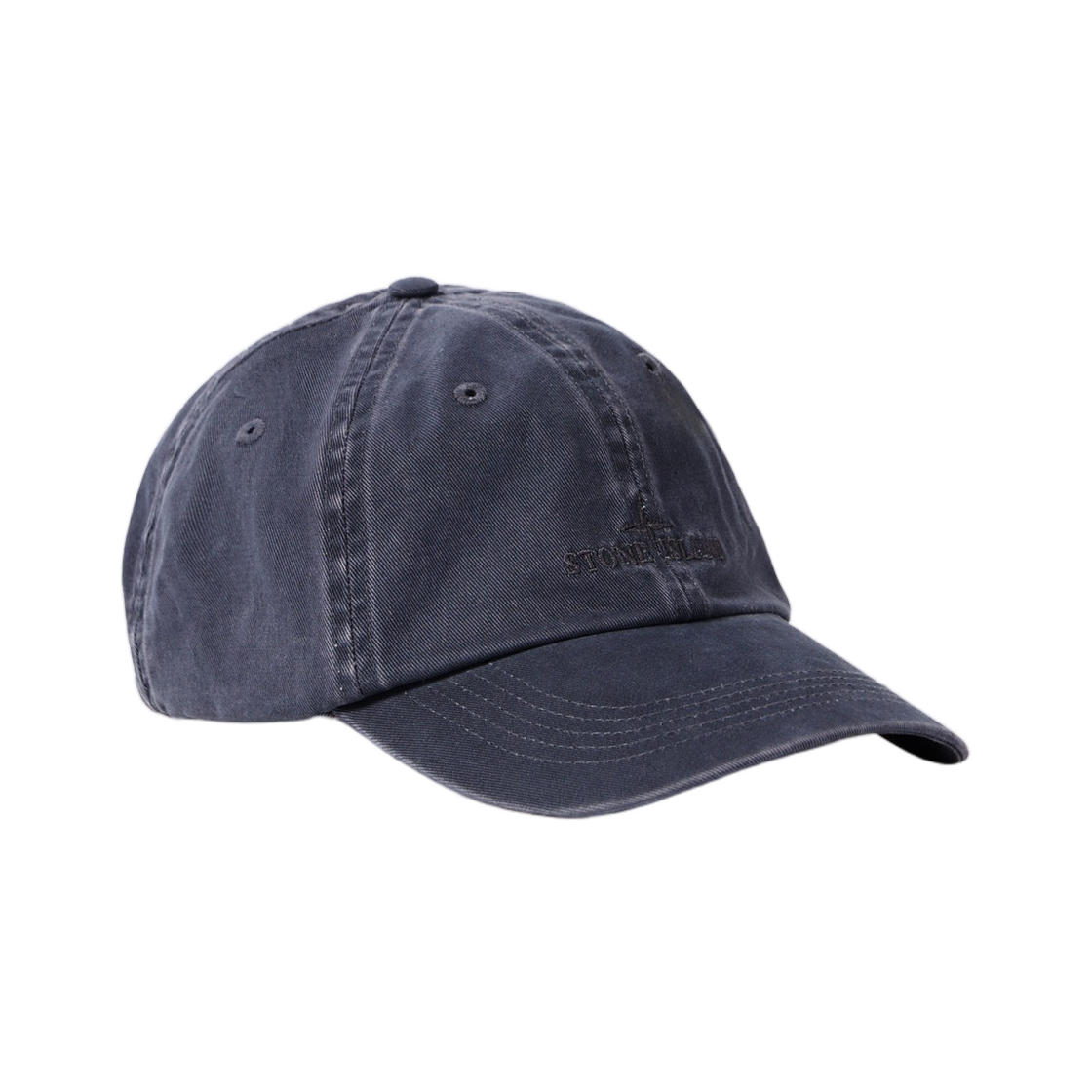 L1S1591000-02S0106-V002D Stone Island 9100002 Brushed Cotton Gabardine Hat Baseball Cap with Tonal Logo Blue Grey - 26SS